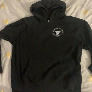 Cropped Black Hoodie